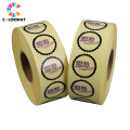 Custom Printed Logo Labels for Packaging Vinyl Waterproof Sticker Printing Roll Label Round Sticker label